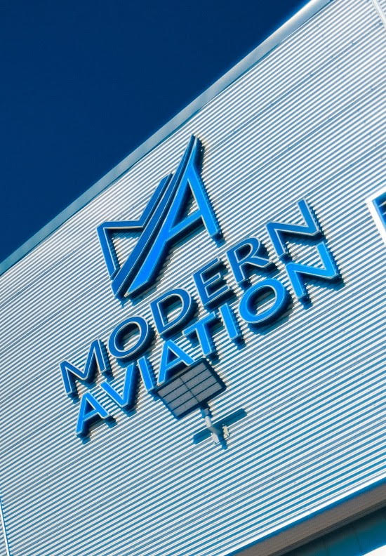 Modern Aviation Sign