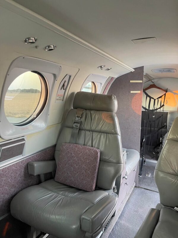 King Air C90 Back Seat
