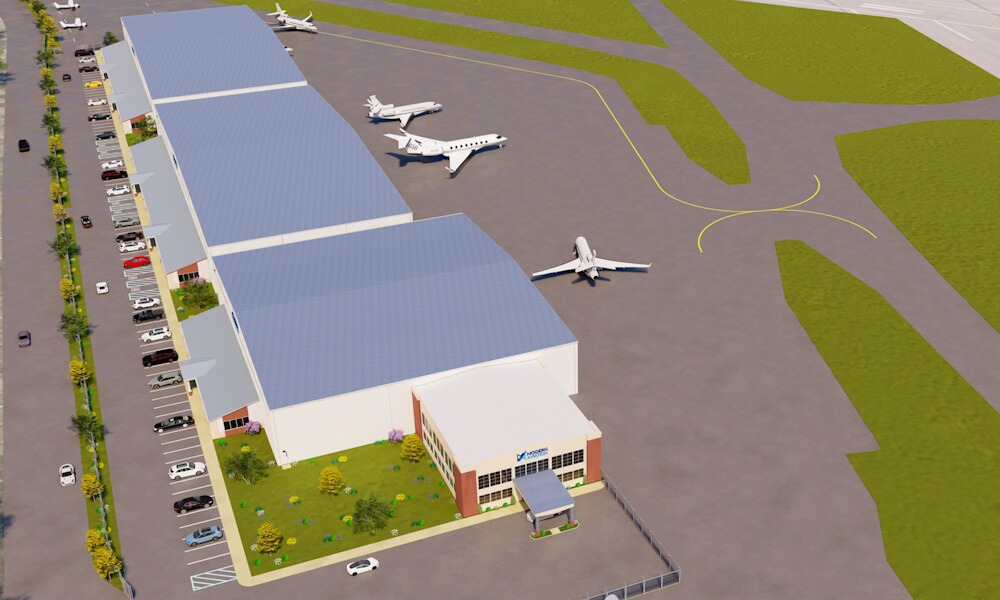 Alpha Hangar Rendering 2